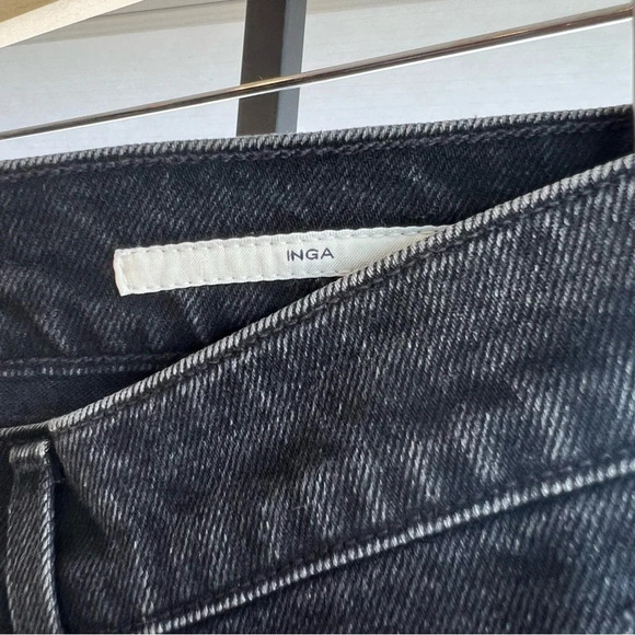 Citizens of Humanity Inga Raw Hem Jeans Stormy Black 27 Classic Edgy Versatile - Picture 6 of 6